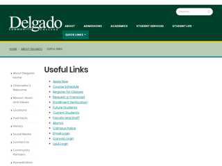 Delgado CC - Useful Links