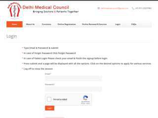 Delhi Medical Council - Login 2