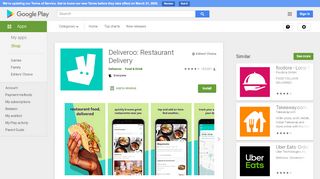 
                            8. Deliveroo: Restaurant Delivery - Apps on Google Play - Deliveroo Restaurant Portal