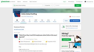 
Delta Global Staffing - Weird how they treat DGS employees when ...
