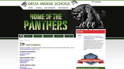 Delta Middle School - For Students