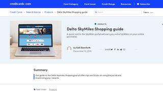 
                            7. Delta SkyMiles Shopping guide - CreditCards.com - Skymiles Shopping Portal