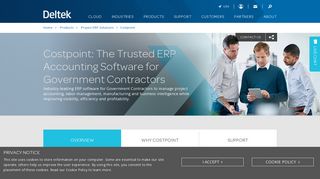 Deltek Costpoint  ERP Software for Government Contractors