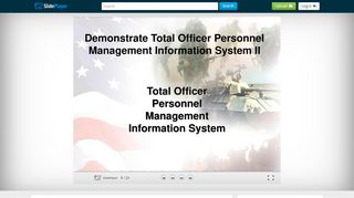 Demonstrate Total Officer Personnel Management Information ... - Topmis Ii Login Citrix