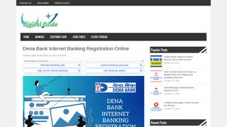 Dena Bank Internet Banking Registration Online - Digital Guide - Denabank Com Portal
