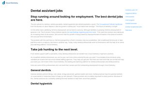 
                            4. Dental assistant jobs by Cloud Dentistry - Cloud Dentistry Portal