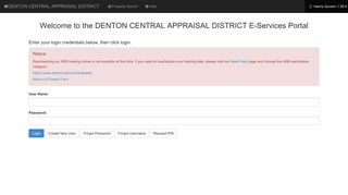 
Denton Central Appraisal District | Exemptions Maintenence  
