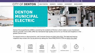 
                            6. Denton Municipal Electric | City of Denton - City Of Denton Utilities Portal