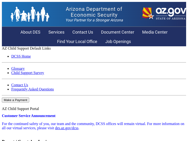
                            4. Department of Economic Security: Site User Application