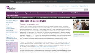 
                            4. Department of Physics : Feedback on assessed work - Durham ... - Physics Student Portal