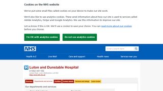 
                            4. Departments and services - Luton and Dunstable Hospital - NHS - Luton And Dunstable Hospital Staff Login