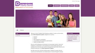 
                            2. Derbyshire Work Experience - Derbyshire County Council Work Experience Portal