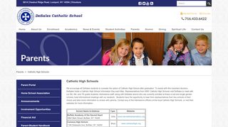 
                            7. DeSales Catholic School > Parents > Catholic High Schools - Niagara Catholic Parent Portal