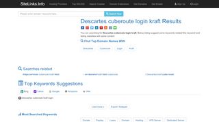 
Descartes cuberoute login kraft Results For Websites Listing
