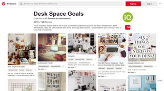 
Desk Space Goals - Pinterest  
