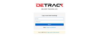 
                            1. Detrack Login - admin dashboard - Detrack Portal