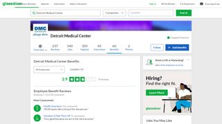 
                            7. Detroit Medical Center Employee Benefits and Perks | Glassdoor - Dmc Employee Portal