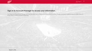 Detroit Red Wings | - Ticketmaster | Account Manager - Detroit Red Wings Season Ticket Holder Portal