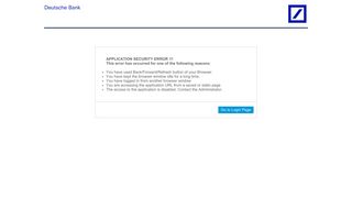 
                            6. DEUTSCHE BANK INTERNET BANKING APPLICATION User Details - Deutsche Bank Application Portal