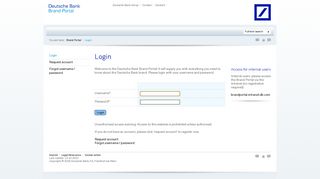 
                            2. Deutsche Bank – Login - Deutsche Bank Application Portal