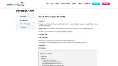 Developer API - Credit Repair Software CRM