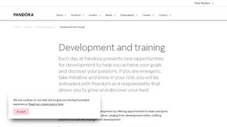 Development and training - Pandora Group - Pandora Jewelry Pod Training Login