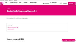 
                            5. Device lock: Samsung Galaxy S4 | T-MOBILE SUPPORT - Samsung S4 Portal