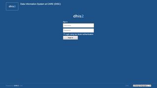 
                            8. DHIS 2 - CARE.org - Web Dhis Login