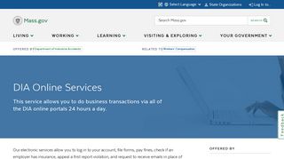 
                            6. DIA Online Services | Mass.gov - Diaweb Login