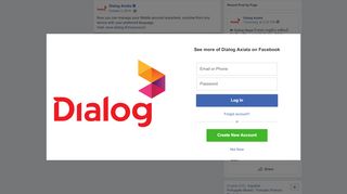 
                            8. Dialog Axiata - Now you can manage your Mobile account ... - Www Dialog Lk Portal My Account