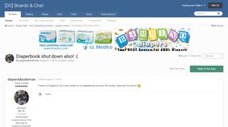 
                            5. Diaperbook shut down also! :( - Diaper Lovers - [DD] Boards & Chat ... - Diaperbook Login