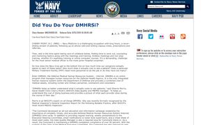 
                            6. Did You Do Your DMHRSi? - Navy.mil - Dmhrsi Login Army