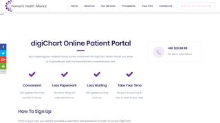 
                            2. digiChart Portal — Women's Health Alliance - Digichart Patient Portal