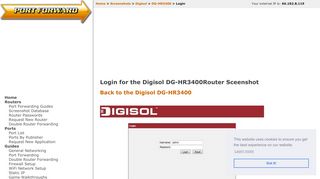 
                            8. Digisol DG-HR3400 Login Router Screenshot - PortForward ... - Digisol Dg Hr3400 Portal