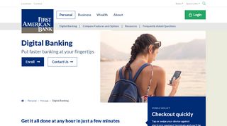 
                            2. Digital Banking | IL, WI, FL Online Banking | First American Bank - First American Bank Online Banking Portal