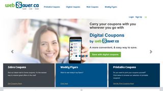 
                            3. Digital Coupons and Online Coupons - webSaver.ca - Websaver Portal