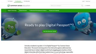 
                            1. Digital Passport™ by Common Sense Education - Digital Passport Teacher Portal