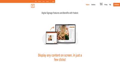 Digital Signage Features and Βenefits  Signage CMS  Yodeck