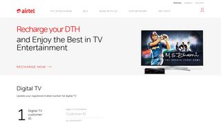 
                            6. Digital TV - Airtel - Airtel Sign In