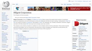 
                            4. Diligent Corporation - Wikipedia - Diligent Board Portal