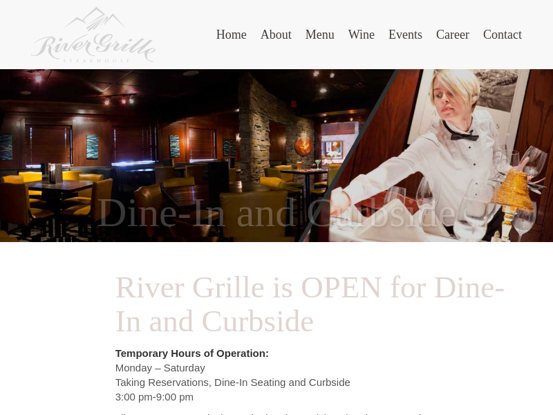 
                            4. Dine-In and Curbside - River Grille