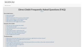 
                            6. Direct Debit Frequently Asked Questions ... - EzyReg Account - Ezyreg Sa Portal