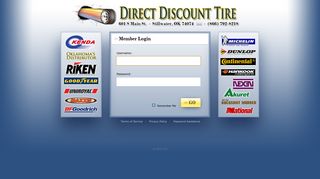 Direct Discount Tire - Login