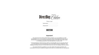 
                            2. DirectBuy: Login Page - Direct Buy Online Portal