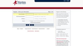 
                            1. Directions Credit Union Online Banking