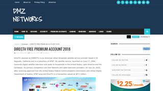 DIRECTV FREE PREMIUM ACCOUNT 2018 - DMZ Networks - Directv Portal Hack