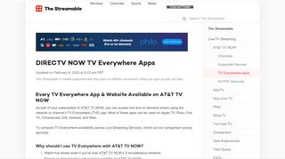 
                            1. DIRECTV NOW TV Everywhere Apps – The Streamable - Showtime Anytime Directv Now Portal