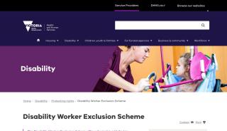 
                            1. Disability Worker Exclusion Scheme - DHHS Service Providers - Dwes Portal