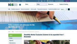 
                            4. Disability Worker Exclusion Scheme to be expanded from 1 February - Dwes Portal