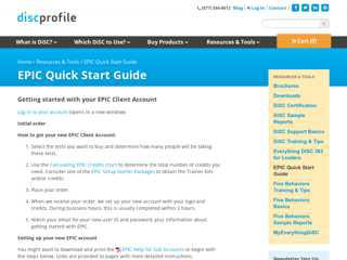DiSC Profile - EPIC Quick Start Guide
